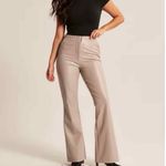 Abercrombie & Fitch NWT Beige Faux Leather Pants Size Short 28 Waist or Size 6 Photo 2