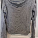 Lulus  grey off shoulder sweatshirt in small Photo 2