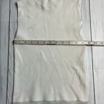 Bardot  white ribbed sleeveless mock neck body suit size 4 / xs Photo 3
