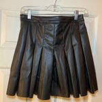 Noisy May New  Pleated Black Faux Leather Paulo Mini Skirt Size S Photo 2