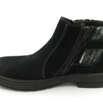 Earth Origins Black Suede Ankle Boots Photo 8
