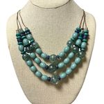Coldwater Creek  Turquoise Beaded Multistrand Necklace Photo 1