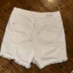 Judy Blue distressed white cutoff overlap raw hem S shorts Photo 2