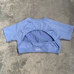 AYBL  Light Blue cropped Short Sleeve Tee Photo 3