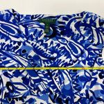 Ralph Lauren Lauren  Blue White Pattern Dress Size 4 Photo 3