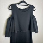 Eloquii  | Black Womans Dress Off Cold Shoulder‎ 20 Fitted Photo 1