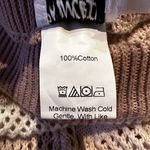 Princess Polly Leah Crochet Shorts Brown and White Stripes Size 8 Photo 5