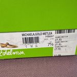 Sam Edelman  Michaela in Medallion Gold Leather 7.5 with box Womens Flats Shoes Photo 11