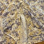 Flirty Wild Fable Yellow Lavender Floral Crop Top Women Medium Flutter Sleeves Photo 10