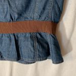 Alexander McQueen 00s jean jacket womens size 46 large medium denim bow y2k blue Photo 14