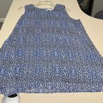 Fever double layered handkerchief sleeveless blouse is a size Large. Blue Photo 5