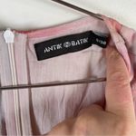 Antik‎ Batik Blush Pink Floral Organza Silk Sleeveless Flowy Mini Dress Photo 5