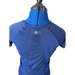 Athleta Jet Stripe Fastest Track Tee Women's Size S Yoga Sportswear Workout Photo 3
