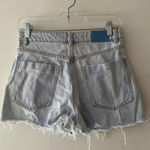 ZARA High Rise Distressed Jean Shorts Photo 1