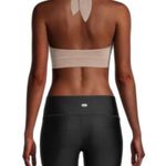 Puma Halter Neck Sports Bra - Size XL - Rose Gold Pink Logo Athletic NWT Photo 4