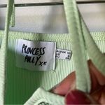 Princess Polly Princes Polly Green Ribbed Halter Dress Size 6 Photo 3