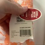 Faded Glory NWT  Y2K Orange Floral Jean Skirt size 6 Photo 4