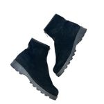 La Canadienne Tiana Boots Booties Suede Zip Front Black Size US 7.5 Photo 1