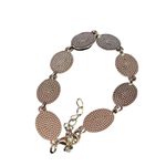 Paparazzi Elegant Oval Link Bracelet Rose Gold Tone Textured Reversible Jewelry R-35 Photo 1