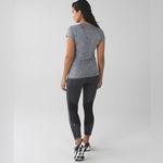 Lululemon  Speed Crop Giant Herringbone Black Heathered Black size 6 Photo 7