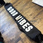 PINK - Victoria's Secret PINK Victoria’s Secret Beach Sling Bag Black & White 'Good Vibes' Cooler Bag Photo 3