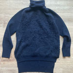 3.1 Phillip Lim  Angora Wool Turtleneck Sweater Black Textured Front XS  Photo 0