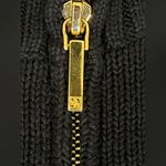 Lauren Ralph Lauren Epaulet Gold Arm Patch Zip Sweater Black Size undefined Photo 3