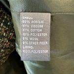 Josephine Chaus  Tweed Green Wool Blend Elegant Flower Pin Jacket Preppy 10 Photo 6