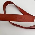 J. McLaughlin  Brown Leather Belt, Size 40 Photo 5