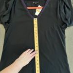 Bobeau S Peasant V-Neck Pullover Top Photo 1