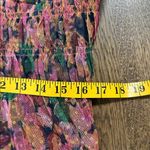 Anthropologie  Maeve Navy Pink midi Dress size XL Photo 4