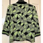 Ming Wang  Front Zip 3/4 Sleeve Designer Cardigan Sweater Photo 3
