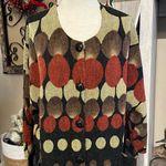 Vintage Eva Tralala Paris quarter sleeve cardigan. Size xL Brown Photo 0