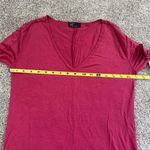 Gap Women's V-Neck Long Sleeve Top - Raspberry Photo 4