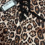 Boohoo Leopard Print Suede Look Lace Up Hot Pants - Size US 2 Photo 4