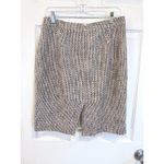 J.Crew J.‎ Crew No. 2 Pencil Skirt Size 6 Beige Black Textured Career Office Photo 4