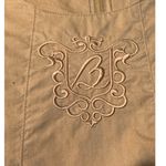 Burberry 70's Burberrys Tan day dress Embroidered Crest, boulton zip & size tab small Photo 2