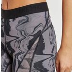 Nike Pro Hypercool Full Length Marble Gum Smoke Black Mesh Athletic Tights Photo 5