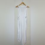 Aerie  Women’s White Ribbed Midi‎ Summer Racerback Tank Dress Size Med Photo 1