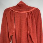 Free People  We The Free Women's Orange Marled Knit Cowl Neck Sweater Size Medium Photo 7