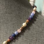 Handmade ✨ Freshwater Pearl + Amethyst + Rose Quartz + Agate Beaded Necklace Photo 2