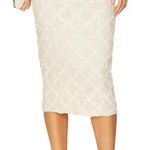 Camila Coelho  Veranda Midi Skirt In Ivory Photo 0