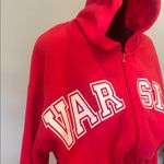 Roma Concept Red Varsity Women's cropped hooded jacket large Photo 1
