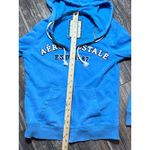 Aeropostale  Blue Zip Up Hoodie Sweatshirt Est 1987 Size L Cotton Y2K Pockets Photo 4