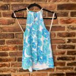 Lilly Pulitzer NWOT Target Sea Urchin White Blue Sleeveless Halter Top Size XS Photo 10