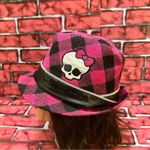 Monster High Hot Plaid pink Fedora Style Hat Photo 5