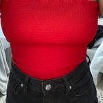 ZARA Red Tube Top Photo 1