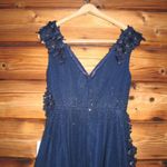 Mac Duggal  11152 Womens Floral Applique A-Line Evening Gown Photo 12