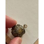 Pyrite Gemstone Pendant With Silver Loop Gold Photo 2