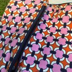 VERA BRADLEY Gerber Daisy Pink Navy Blue Quilted Wallet Wristlet Clutch Passport Photo 3